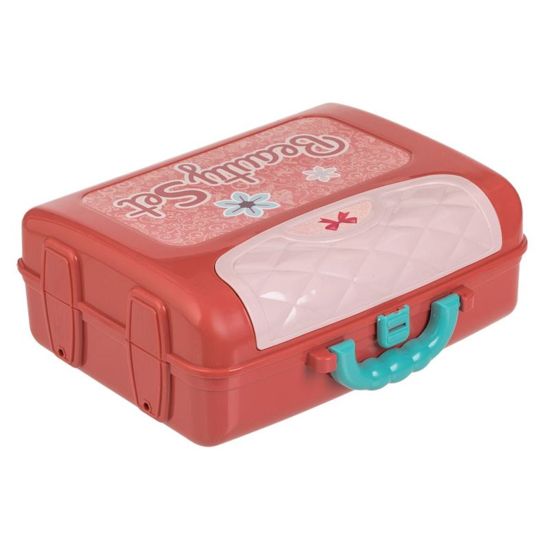 Jucarii, Copii si Bebe - Jucarii si jocuri - Jucarii de rol - Frumusete, bijuterii si accesorii fetite - Set frumusete pentru copii, beauty set, 14 piese, multicolor, 26 x 10x 20cm - Infinity.ro