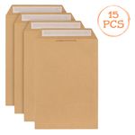 Carti si Birotica - Papetarie - Plicuri - Set Plicuri corespondenta, model 229 x 324 mm, 15 bucati, culoare maro, autoadezive - Infinity.ro