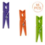 Market - Spalare si intretinere rufe - Uscatoare de rufe si accesorii - Set carlige rufe, pegstyle, plastic, multicolor, 8.4 cm, 16 bucati - Infinity.ro