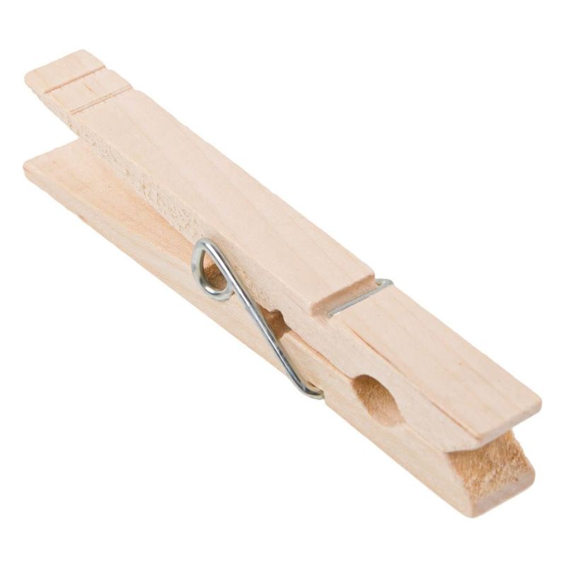 Market - Spalare si intretinere rufe - Uscatoare de rufe si accesorii - Set cleme rufe, lemn, model clasic, set 40 bucati, lungime 8.5 cm - Infinity.ro