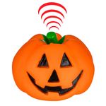 Petshop - Accesorii petshop - Jucarii animale - Jucarii interactive animale - Jucarie animale de companie, model dovleac, sunet, culoare portocaliu, diametru 9cm - Infinity.ro