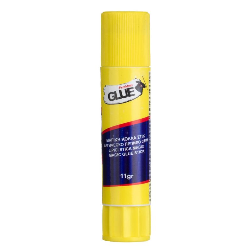 Carti si Birotica - Rechizite - Lipici si adezivi - Set lipici stick, president glue, magic, capacitate 11g, 3 bucati, multicolor - Infinity.ro