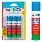 Carti si Birotica - Rechizite - Lipici si adezivi - Lipici stick set carioca, capacitate 10g, multicolor, 3 bucati, solvent free, reziduuri zero - Infinity.ro