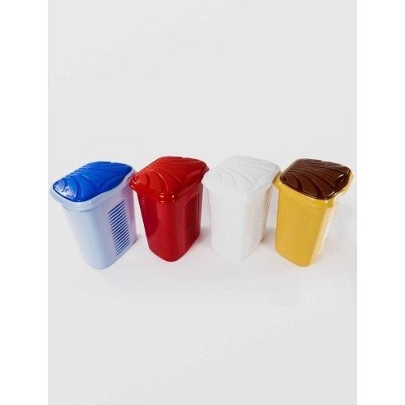 Market - Spalare si intretinere rufe - Uscatoare de rufe si accesorii - Cos de Rufe cu capac OVAL 45cm x 38cm x 51cm,plastic, diverse culori - Infinity.ro