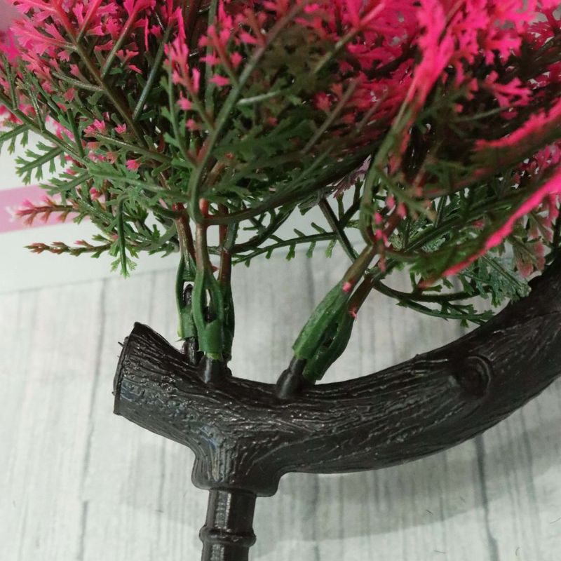 Casa si Gradina - Decoratiuni - Obiecte decorative - Plante artificiale - Bonsai decorativ artificial in ghiveci, Roz, 28 cm, MCT-18K99R - Infinity.ro