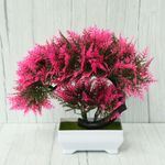 Casa si Gradina - Decoratiuni - Obiecte decorative - Plante artificiale - Bonsai decorativ artificial in ghiveci, Roz, 28 cm, MCT-18K99R - Infinity.ro