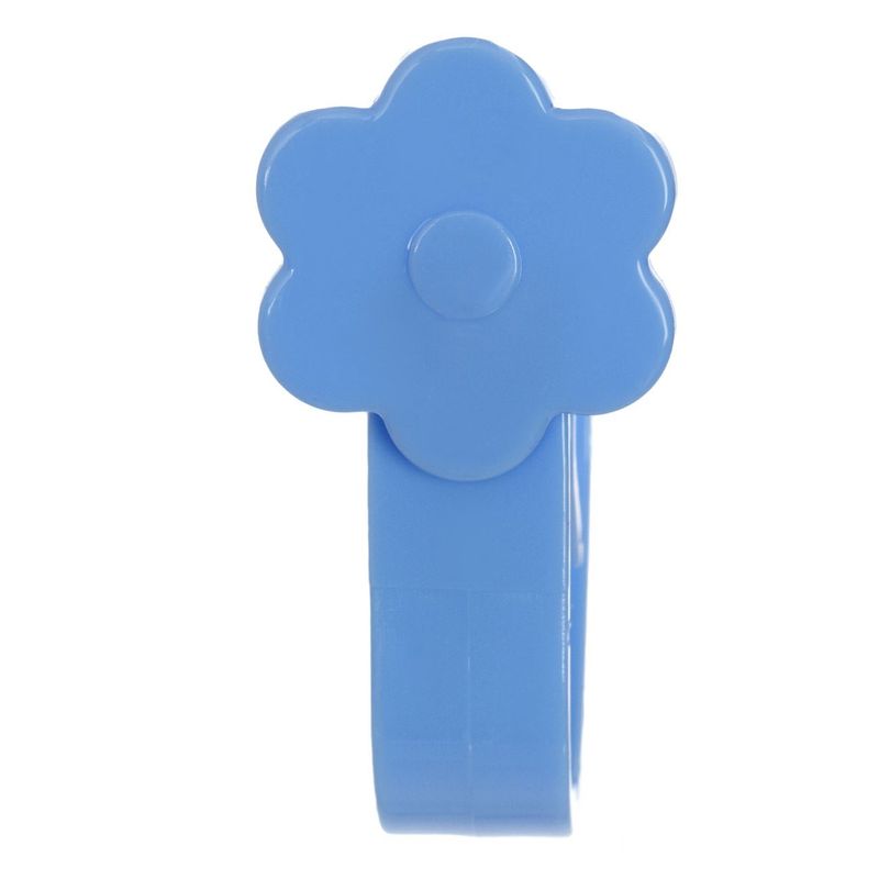 Carti si Birotica - Birotica - Accesorii de birou - Agrafe si capse - Clipsuri fata de masa, model floral, set 4 bucati, multicolor, plastic - Infinity.ro