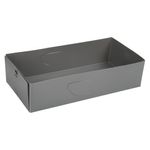 Casa si Gradina - Mobilier - Organizare si depozitare - Organizatoare pentru sertare si dulapuri - Organizator sertar, model multifunctional, dimensiuni 15.2 x 30.5 x 7.5 cm, material pp, culoare gri - Infinity.ro