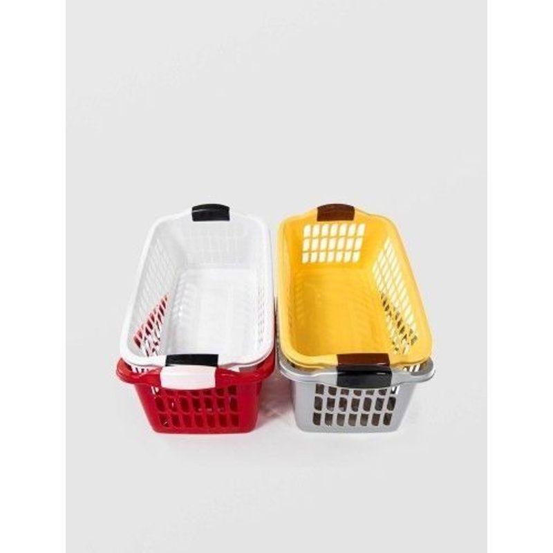 Market - Spalare si intretinere rufe - Uscatoare de rufe si accesorii - Cos haine mic 44cm x 20cm plastic, diverse culori - Infinity.ro