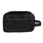 Ingrijire personala si Cosmetice - Machiaj - Portfarduri si genti cosmetice - Geanta cosmetice, model unisex, negru, 25 x 9 x 16cm, buzunar exterior plasa, poliester - Infinity.ro