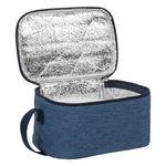 Sport si Outdoor - Camping - Bucatarie de camping - Cutii si genti frigorifice - Geanta izoterma, blue jean, material sintetic, capacitate 4l, dimensiuni 21 x 12 x 14cm, albastru - Infinity.ro