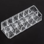 Ingrijire personala si Cosmetice - Machiaj - Portfarduri si genti cosmetice - Suport organizator oja, acrilic, 12 compartimente, 17 x 7 x 3 cm, transparent - Infinity.ro