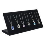 Fashion, accesorii si bijuterii - Femei - Bijuterii femei - Cutii bijuterii - Suport organizator bijuterii, velvet, negru, dimensiuni 25 x 8.5 x 11cm - Infinity.ro