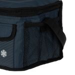 Sport si Outdoor - Camping - Bucatarie de camping - Cutii si genti frigorifice - Geanta izoterma, model cu carouri, maner negru, capacitate 7l, dimensiuni 25 x 18 x 16 cm, albastru - Infinity.ro