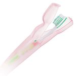 Ingrijire personala si Cosmetice - Igiena dentara - Periute de dinti clasice - Cutie perie de dinti, elegant, roz, dimensiuni 20.5 x 2 x 3cm, plastic - Infinity.ro
