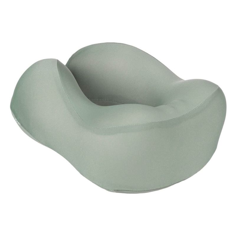 Sport si Outdoor - Articole de voiaj - Accesorii articole de voiaj - Perna calatorie, anatomica, memory foam, fermoar detasabil, culoare gri taupe, dimensiuni 27 x 23 x 13 cm - Infinity.ro