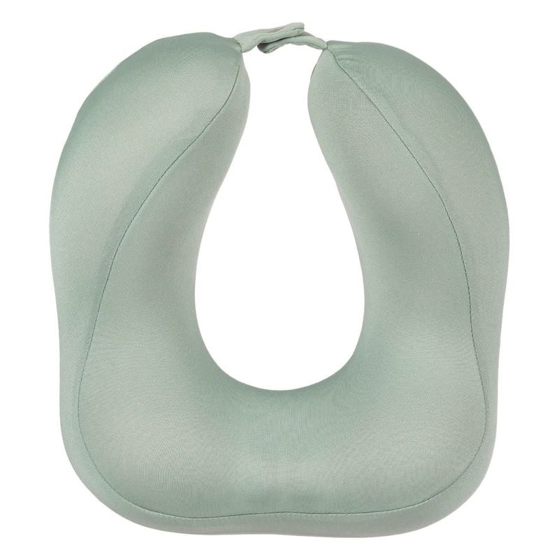 Sport si Outdoor - Articole de voiaj - Accesorii articole de voiaj - Perna calatorie, anatomica, memory foam, fermoar detasabil, culoare gri taupe, dimensiuni 27 x 23 x 13 cm - Infinity.ro