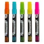 Carti si Birotica - Birotica - Instrumente de scris - Markere si carioci - Set markere creta lichida, multicolor, varf 4.8 mm, 5 bucati - Infinity.ro