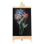 Carti si Birotica - Birotica - Accesorii de birou - Table si clipboard-uri - Tabla decorativa cu sevalet, 18 x 40cm, fata-verso, negru - Infinity.ro