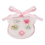 Fashion, accesorii si bijuterii - Copii - Accesorii copii - Bijuterii si ceasuri copii - Set inele copii, 5 bucati, multicolor, cutie capac pisica, model inima fluture unicorn floare - Infinity.ro