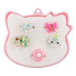 Fashion, accesorii si bijuterii - Copii - Accesorii copii - Bijuterii si ceasuri copii - Set inele copii, 5 bucati, multicolor, cutie capac pisica, model inima fluture unicorn floare - Infinity.ro