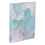 Carti si Birotica - Birotica - Accesorii de birou - Mape si dosare - Biblioraft marble, a4, model verde, detalii roz auriu, dimensiuni 32 x 24.5 cm, fara eticheta, inele 2.5 cm - Infinity.ro