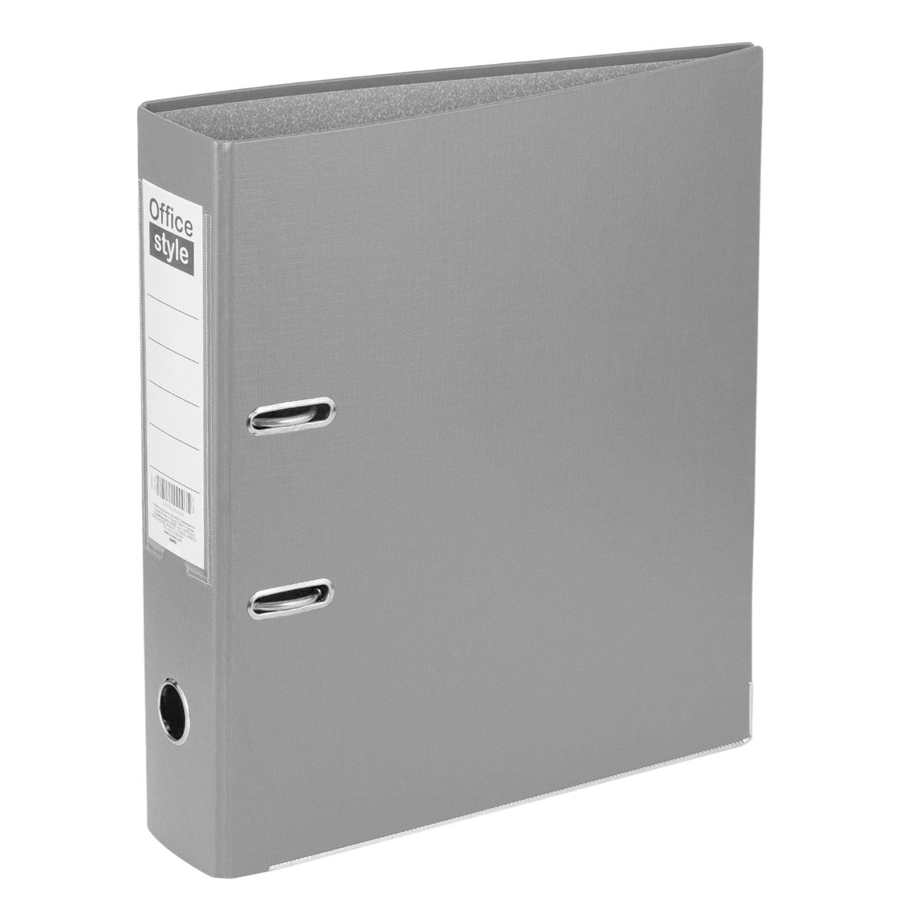 Biblioraft office style, gri, dimensiuni 29 x 7.5 x 32cm, format a4, 2 inele