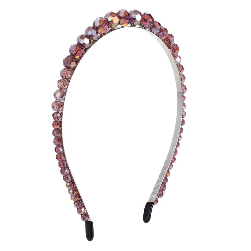Fashion, accesorii si bijuterii - Femei - Accesorii femei - Accesorii pentru par femei - Coronita par, metalica, pietre mov diamant, femei - Infinity.ro