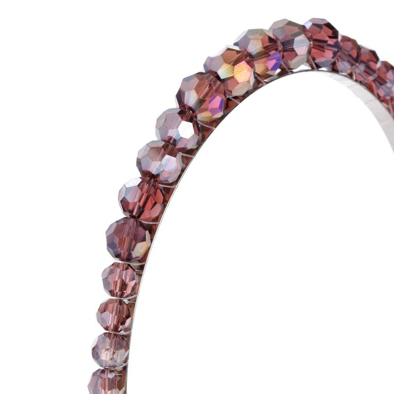 Fashion, accesorii si bijuterii - Femei - Accesorii femei - Accesorii pentru par femei - Coronita par, metalica, pietre mov diamant, femei - Infinity.ro