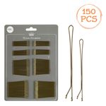 Fashion, accesorii si bijuterii - Femei - Accesorii femei - Accesorii pentru par femei - Set agrafe par, 150 bucati, metal, culoare neagra, dimensiuni 4.5cm & 6cm - Infinity.ro