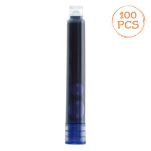 Rezerve cerneala stilou, set 100 bucati, albastru