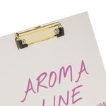 Carti si Birotica - Birotica - Accesorii de birou - Table si clipboard-uri - Clipboard carton aroma line, a4, culoare ecru, model trandafiri, aroma trandafiri, clips metalic - Infinity.ro