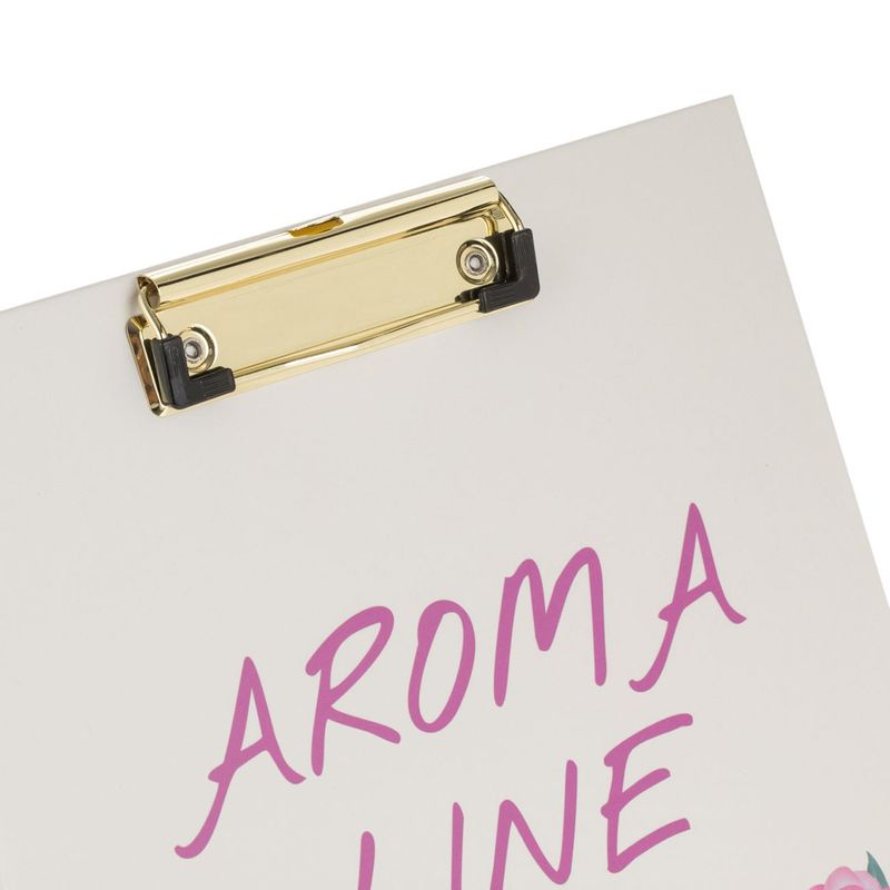 Carti si Birotica - Birotica - Accesorii de birou - Table si clipboard-uri - Clipboard carton aroma line, a4, culoare ecru, model trandafiri, aroma trandafiri, clips metalic - Infinity.ro