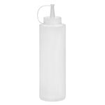 Casa si Gradina - Bucatarie si vesela - Cani si pahare - Sticle - Recipient plastic, model fara brand, capac picurator, capacitate 700 ml, transparent - Infinity.ro