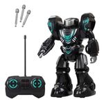 Jucarii, Copii si Bebe - Jucarii si jocuri - Vehicule si jucarii cu telecomanda - Roboti de jucarie - Robot cu telecomanda silverlit, ycoo robo blast one, lansator, alb si negru, control in 4 directii, 3 sageti incluse - Infinity.ro