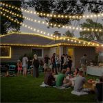 Casa si Gradina - Decoratiuni - Decoratiuni de sezon - Instalatie LED Liniara, pentru Craciun, 240 LED-uri, 30m, Exterior-Interior, IP44, Jocuri de Lumini, 4 Culori - Albastru - Infinity.ro