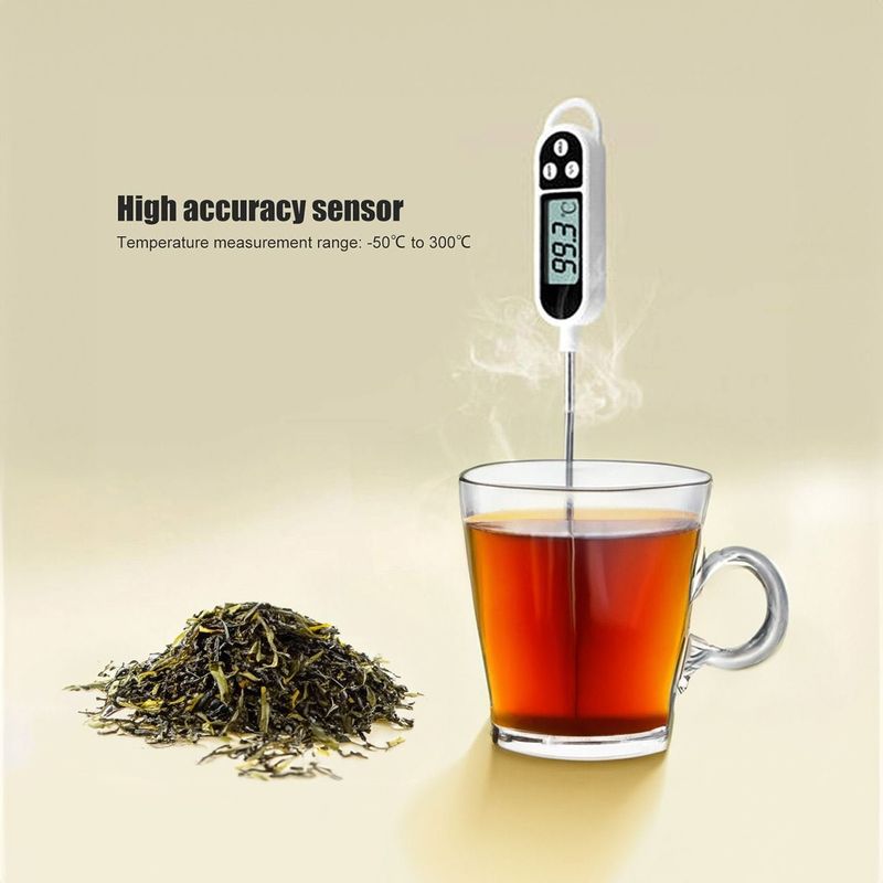 Casa si Gradina - Bucatarie si vesela - Ustensile bucatarie - Termometre bucatarie - Termometru digital, tp300, masurare temperatura 5-10 secunde, interval -50°c la 300°c, baterie inclusa, alb - Infinity.ro