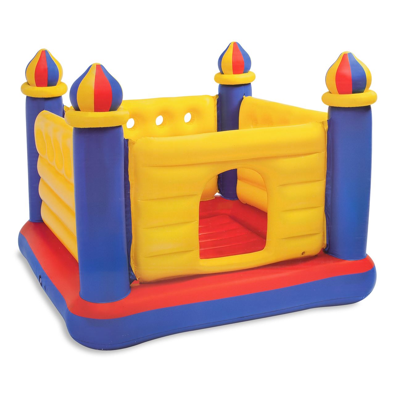 Trambulina gonflabila intex jump-o-lene, multicolor, dimensiuni 1.75m x 1.75m x 1.35m, greutate maxima 54kg