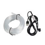 Auto si Moto - Electrice auto - Iluminare si semnalizare - Lumini ambientale - Fir RGB 5m lumina ambientala auto, alimentare cu mufa USB, 7 culori - Infinity.ro