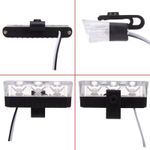 Casa si Gradina - Corpuri si surse de iluminat - Veioze si lampi - Lampi de veghe - Set 4 lumini LED de avertizare rosu-albastru pentru grila, functii stroboscop, 36W, 12V - Infinity.ro