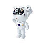 Casa si Gradina - Corpuri si surse de iluminat - Veioze si lampi - Lampi de veghe copii - Proiector bluetooth LED RGB in forma de astronaut cu sunete si lumini, telecomanda, stickere autoadezive, alb - Infinity.ro