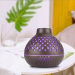 Casa si Gradina - Decoratiuni - Aromaterapie si lumanari - Difuzoare aromaterapie - Difuzor de aroma cu telecomanda, Andowl, lumina RGB ambientala, rezervor 400ml - Infinity.ro