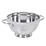 Casa si Gradina - Bucatarie si vesela - Ustensile bucatarie - Site bucatarie, strecuratori si accesorii - Strecuratoare metalica, 26 cm, cu manere, argintiu - Infinity.ro