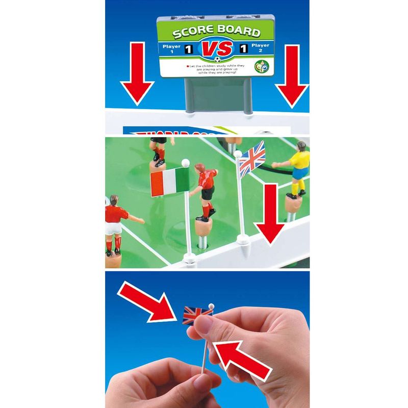 Sport si Outdoor - Alte sporturi - Mese fusball - Fotbal de masa junior, 68008, indicator scor, multicolor, jucatori cu arc - Infinity.ro