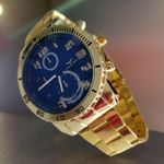 Fashion, accesorii si bijuterii - Barbati - Bijuterii barbati - Ceasuri barbati - Ceas elegant barbatesc, bratara metalica aurie, mecanism quartz, display analog - Infinity.ro