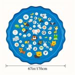 Casa si Gradina - Gradina si terasa - Piscine si accesorii - Piscine copii - Piscina cu stropitoare pentru copii, din PVC, diametru 100cm, albastru - Infinity.ro