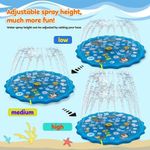 Casa si Gradina - Gradina si terasa - Piscine si accesorii - Piscine copii - Piscina cu stropitoare pentru copii, din PVC, diametru 100cm, albastru - Infinity.ro