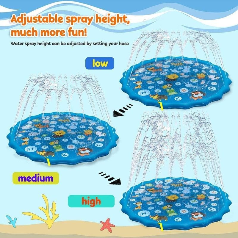 Casa si Gradina - Gradina si terasa - Piscine si accesorii - Piscine copii - Piscina cu stropitoare pentru copii, din PVC, diametru 100cm, albastru - Infinity.ro