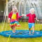 Casa si Gradina - Gradina si terasa - Piscine si accesorii - Piscine copii - Piscina cu stropitoare pentru copii, din PVC, diametru 100cm, albastru - Infinity.ro