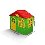 Jucarii, Copii si Bebe - Jucarii si jocuri - Jucarii de exterior - Casute si corturi copii - Casuta de joaca pentru copii Doloni 128.5x78x119.5cm, verde, galben si rosu - Infinity.ro